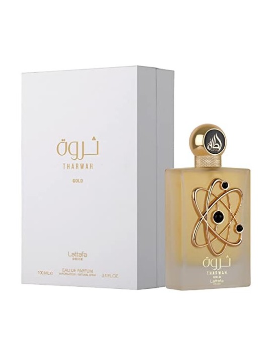 Lattafa Perfumes Tharwah Gold eau de parfum unisex 100ml Lattafa Perfumes www.essenzetotalstyle.com 
