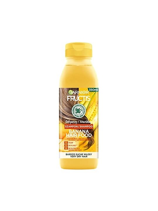 Shampoo nutriente per capelli molto secchi GARNIER Fructis Banana Hair Food Shampoo 350ml