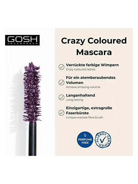 Mascara Volume Gosh Boombastic Crazy 006 Violetta Polverosa