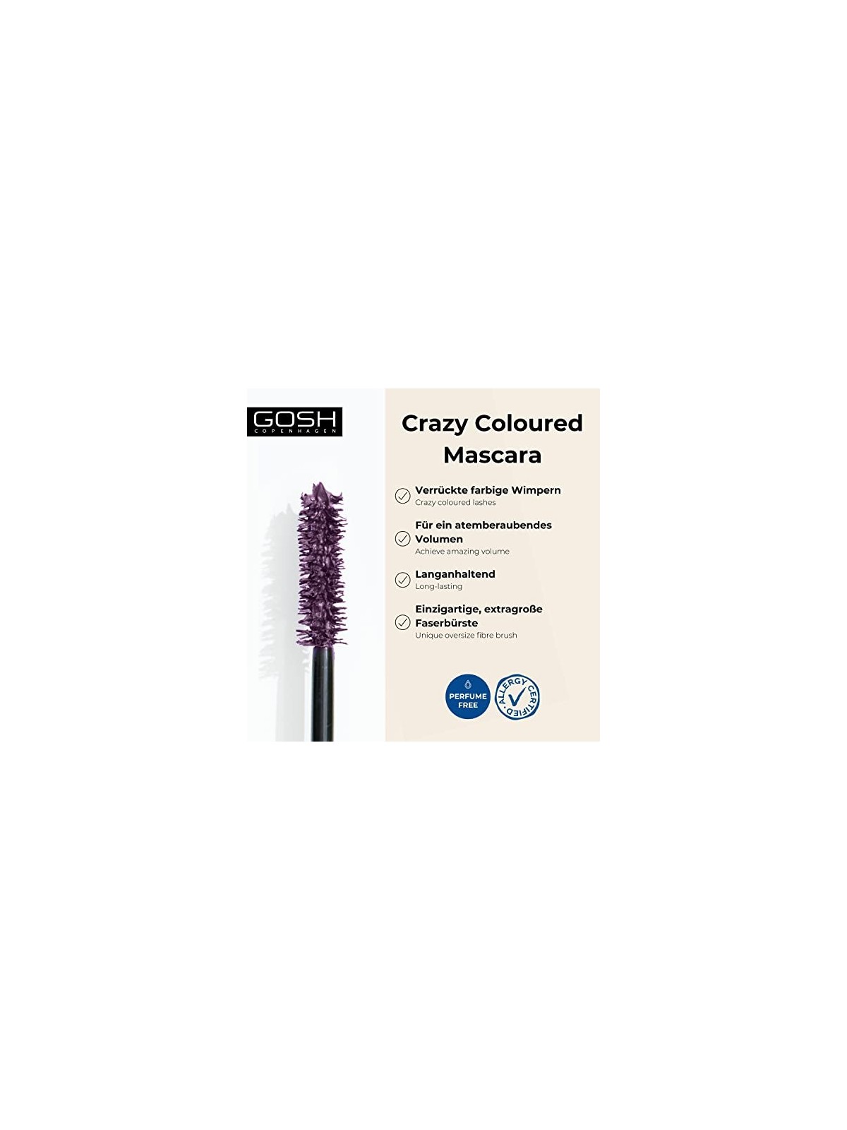 Mascara Volume Gosh Boombastic Crazy 006 Violetta Polverosa