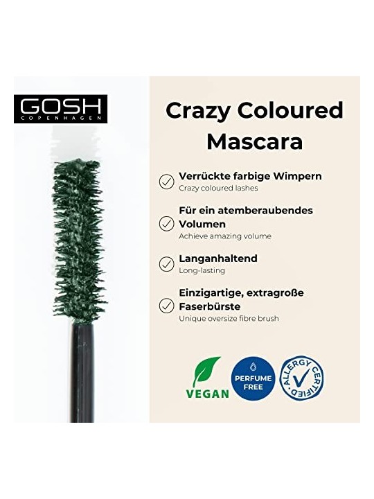 Gosh Boombastic Crazy Volume Mascara 003 Olive Green 13ml unisex