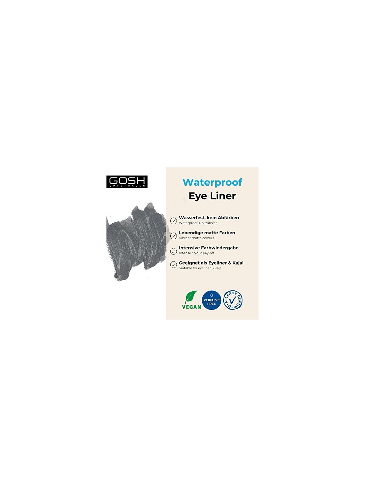 Eyeliner Gosh Matte 017 Grigio Classico