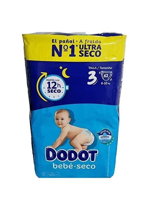 Pannolini Dodot DODOT STAGES taglia 3 6-10 kg 62 pezzi unisex