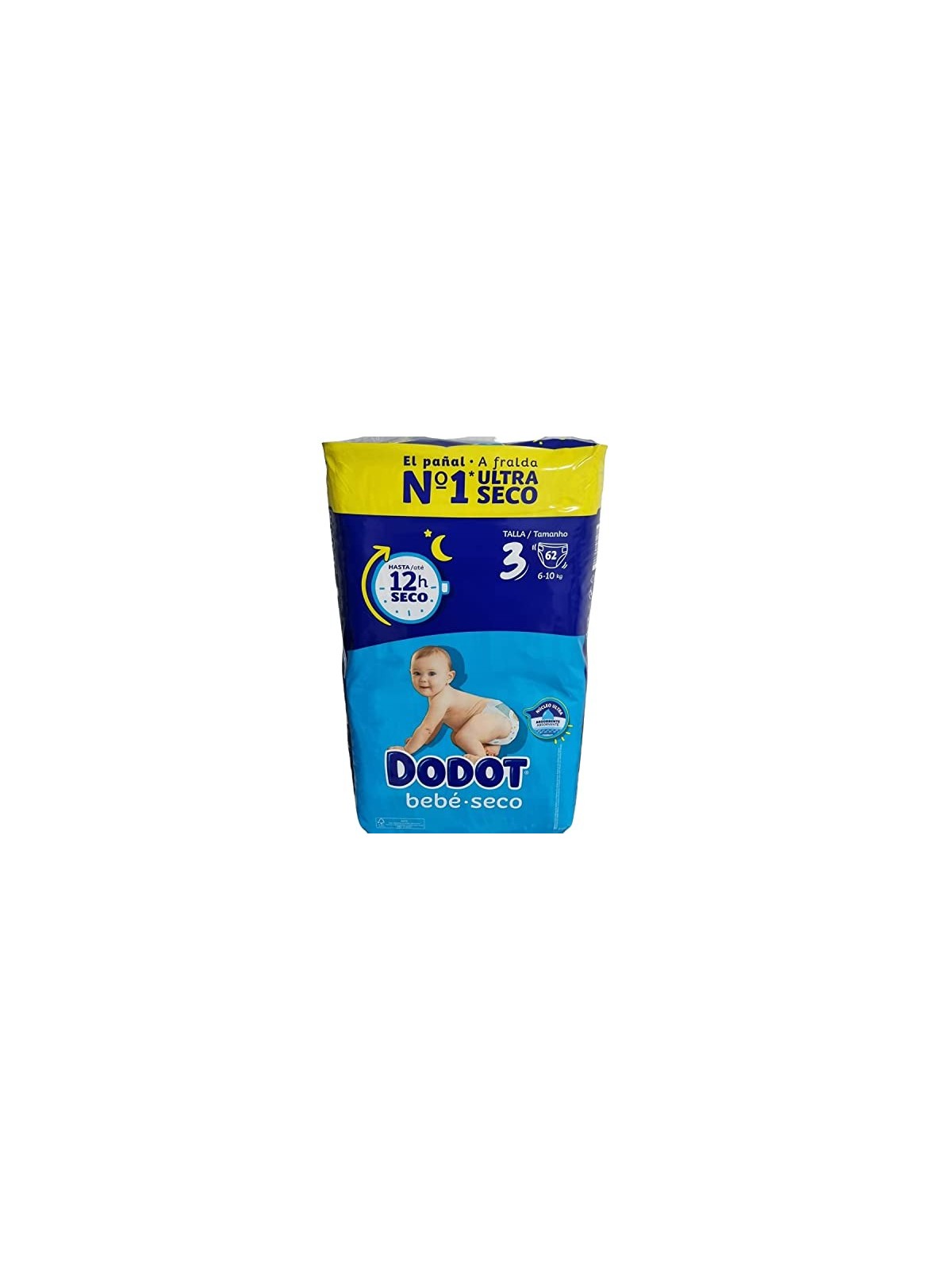 Pannolini Dodot DODOT STAGES taglia 3 6-10 kg 62 pezzi unisex