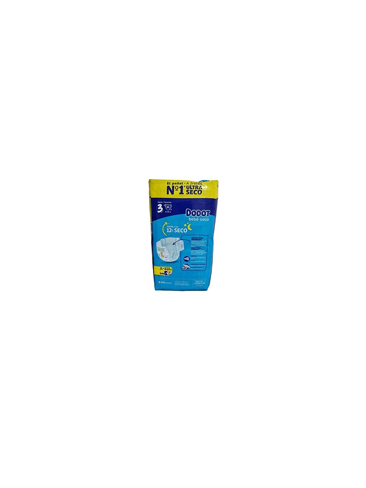 Pannolini Dodot DODOT STAGES taglia 3 6-10 kg 62 pezzi unisex