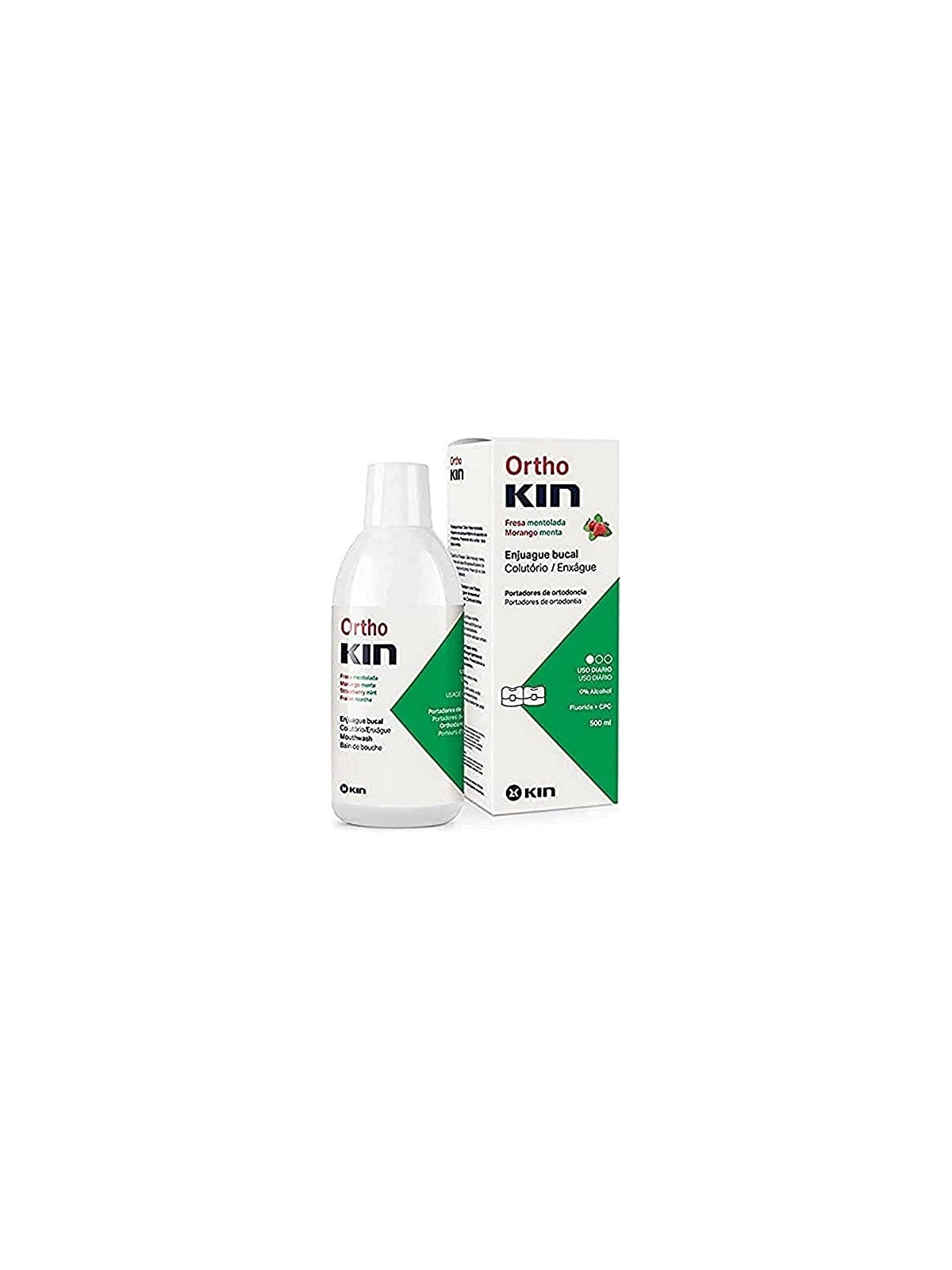 Kin ORTHOKIN collutorio alla fragola mentolata 500ml unisex