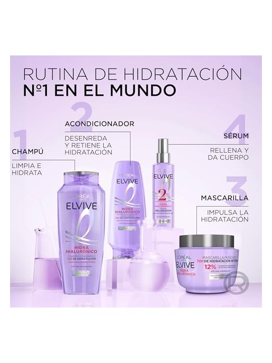 L'Orï¿½ï¿½al Paris ELVIVE HYDRA HYALURONIC acid balm 72h hydration 300ml for women