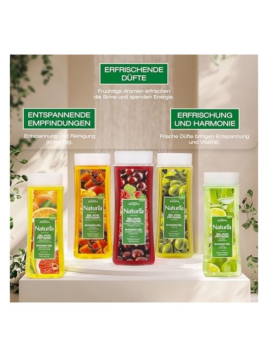 JOANNA Naturia Refreshing Shower Gel Ciliegia e Ribes Rosso 300ml