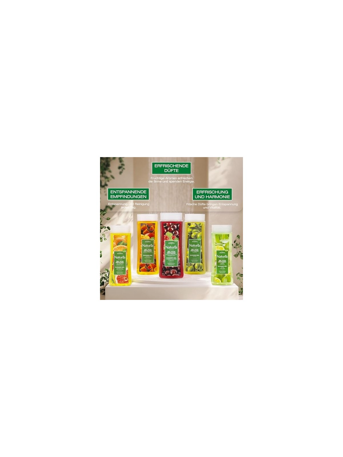 JOANNA Naturia Refreshing Shower Gel Ciliegia e Ribes Rosso 300ml