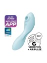 SATISFYER curvy trinity 5 vibratore di aria blu 1un donna