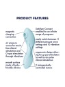 SATISFYER curvy trinity 5 vibratore di aria blu 1un donna