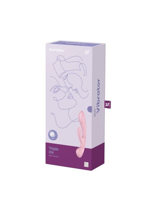 SATISFYER Triple Oh Multivibratore rosa per donna 1un