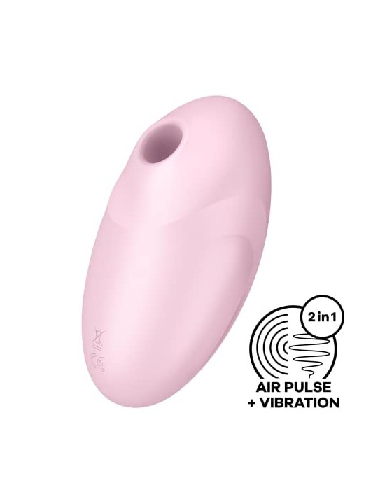 Vulva Lover 3 Stimolatore Air Pulse  Vibrazione Stimolatore clitorideo con vibrazione rosa
