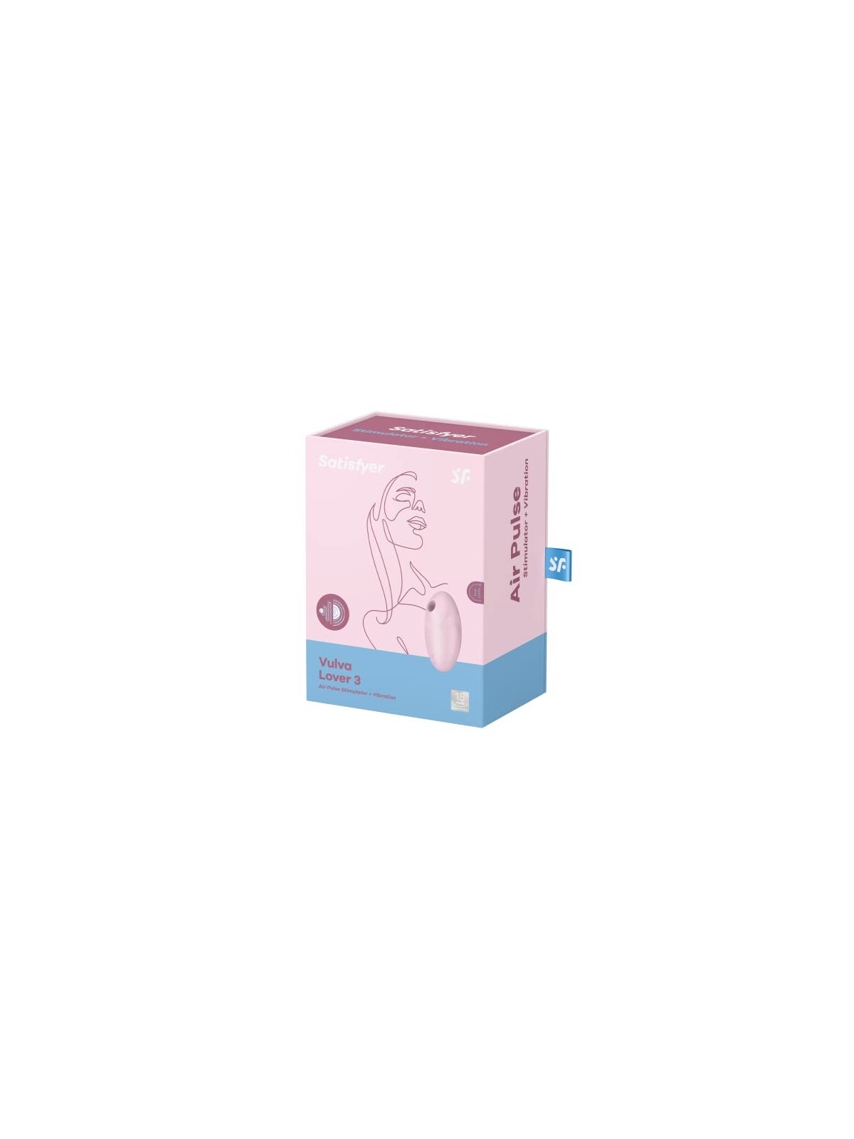 Vulva Lover 3 Stimolatore Air Pulse  Vibrazione Stimolatore clitorideo con vibrazione rosa