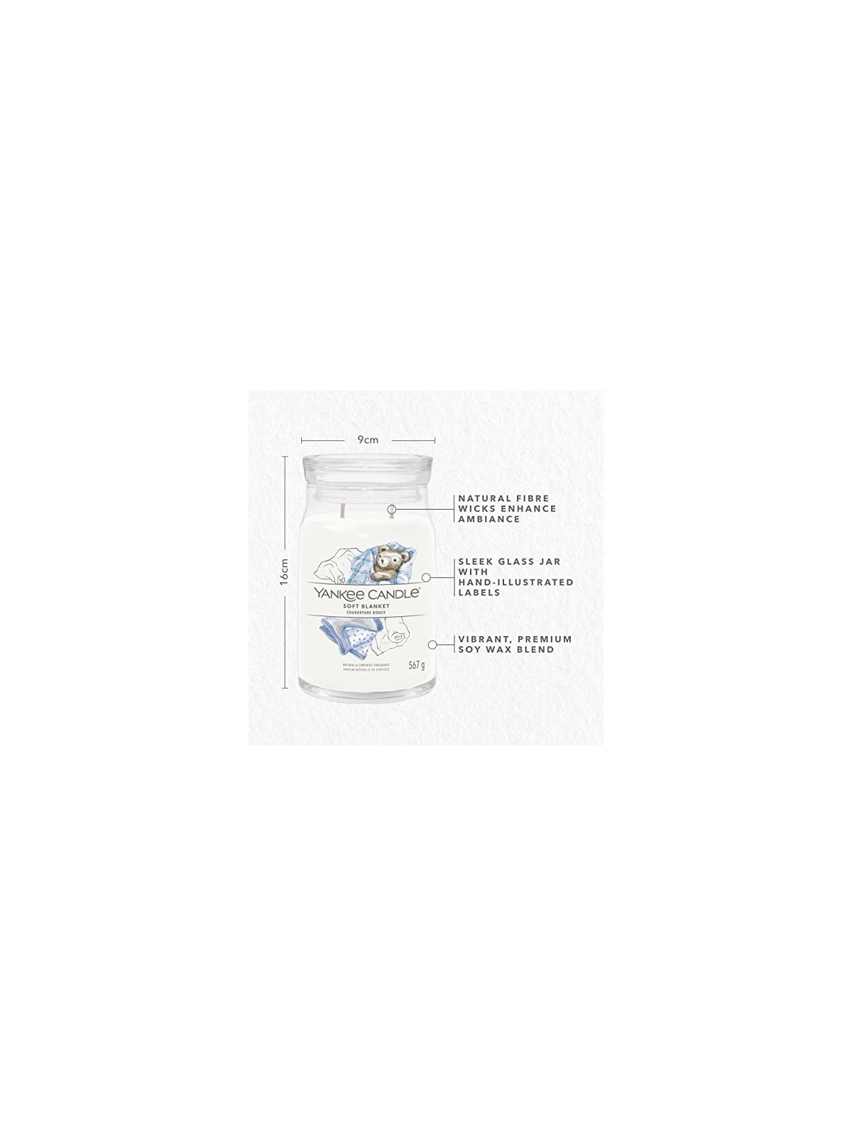 Yankee Candle Signature Scented Candle Soft Blanket 567 g