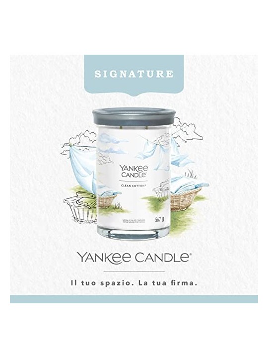 Yankee Candle Candela Tumbler Signature Cotone Pulito ist bavlna Vonn svka unisex 567g
