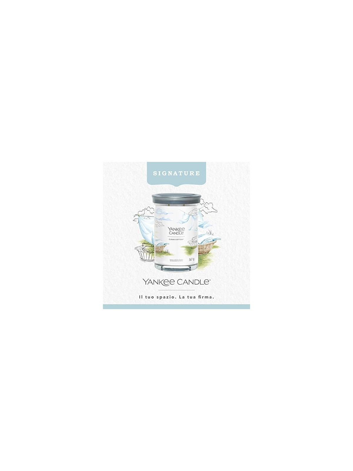 Yankee Candle Candela Tumbler Signature Cotone Pulito ist bavlna Vonn svka unisex 567g