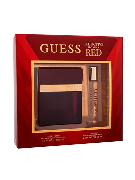 Guess Set Regalo Seductive Red Pour Homme Eau de Toilette 100 ml e Eau de Toilette 15 ml Uomo 100ml