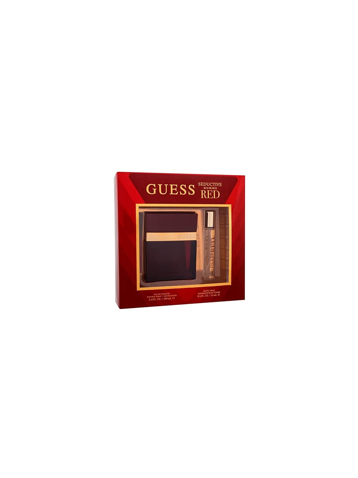 Guess Set Regalo Seductive Red Pour Homme Eau de Toilette 100 ml e Eau de Toilette 15 ml Uomo 100ml