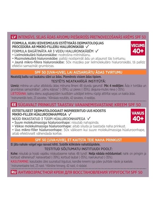 L'Oréal Paris Revitalift Filler crema viso contro i segni del tempo 50ml L'Oréal Paris Professionnel www.essenzetotalstyle.com 