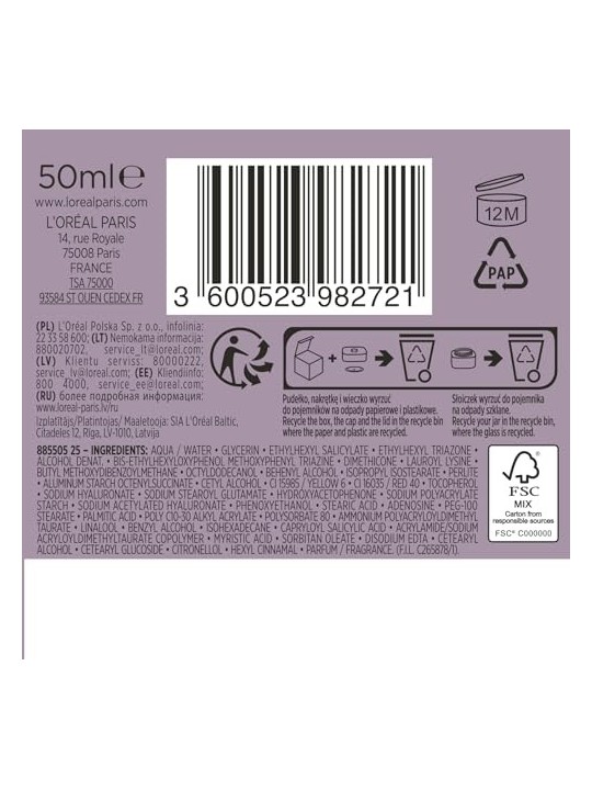 L'Oréal Paris Revitalift Filler crema viso contro i segni del tempo 50ml L'Oréal Paris Professionnel www.essenzetotalstyle.com 