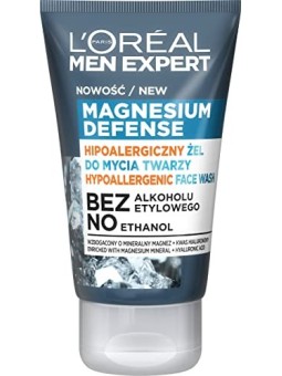 LOREAL Men Expert Magnesium Defense Face Wash gel detergente viso 100ml