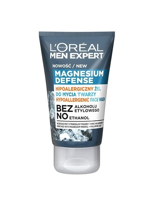 LOREAL Men Expert Magnesium Defense Face Wash gel detergente viso 100ml