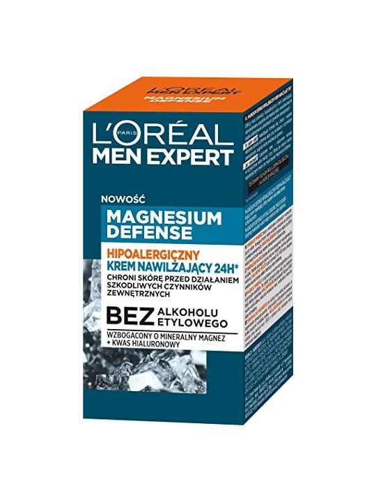 LOREAL Men Expert Magnesium Defense crema idratante ipoallergenica 50ml
