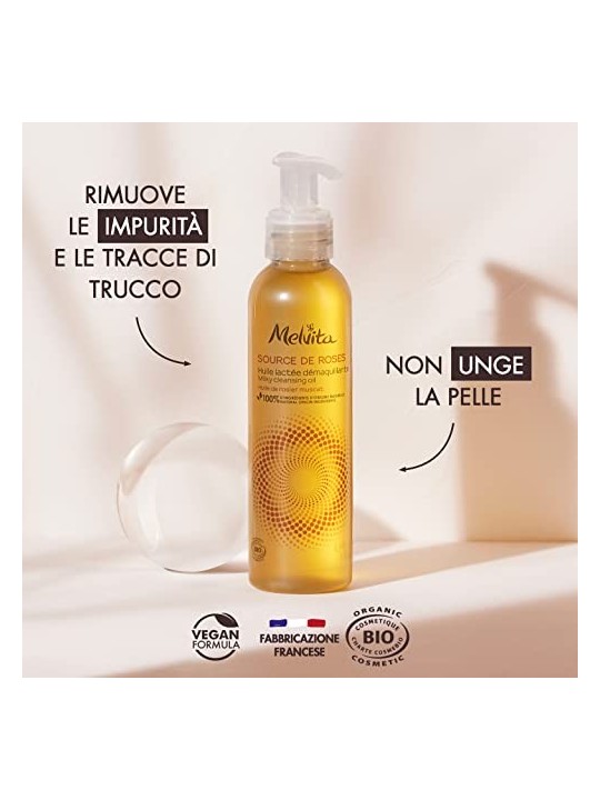 Melvita Source De Roses Milky Cleansing Oil 145ml