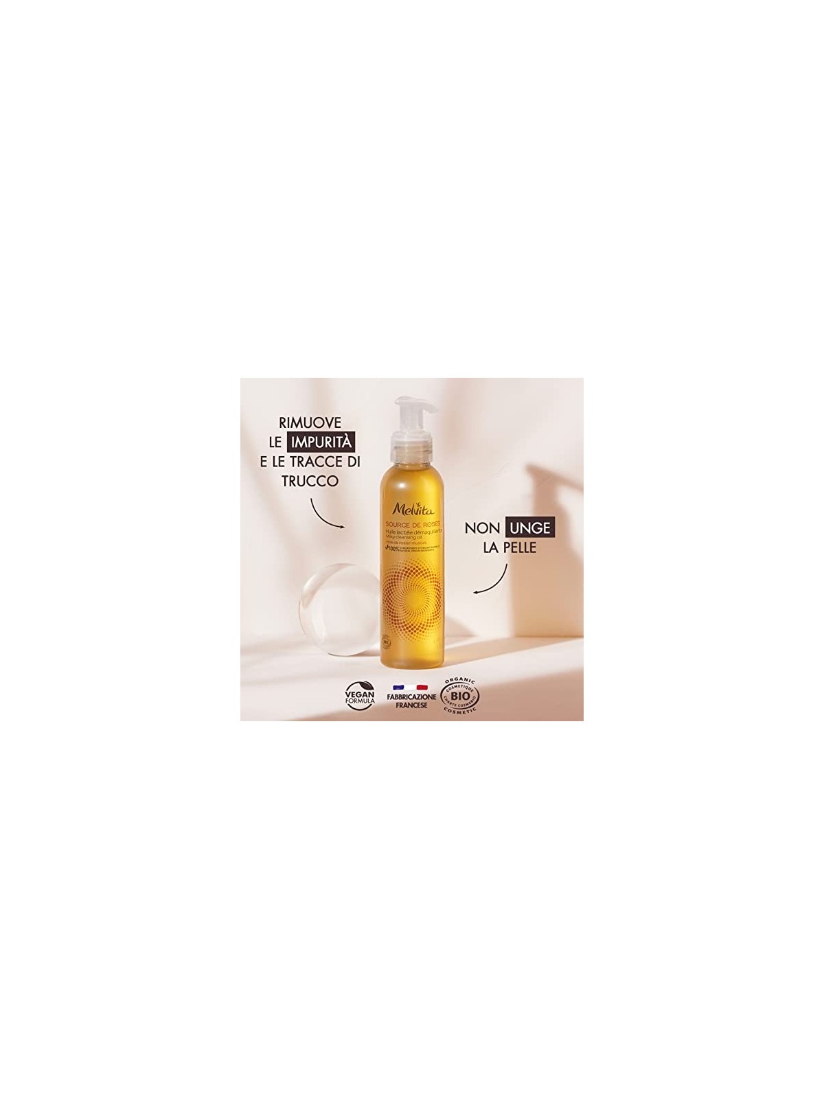Melvita Source De Roses Milky Cleansing Oil 145ml