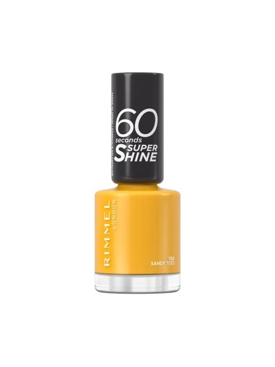 Rimmel 60 Secondi Super Shine Smalto per unghie 8 ml donna 150 Sandy Toes