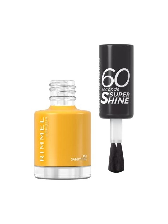 Rimmel 60 Secondi Super Shine Smalto per unghie 8 ml donna 150 Sandy Toes