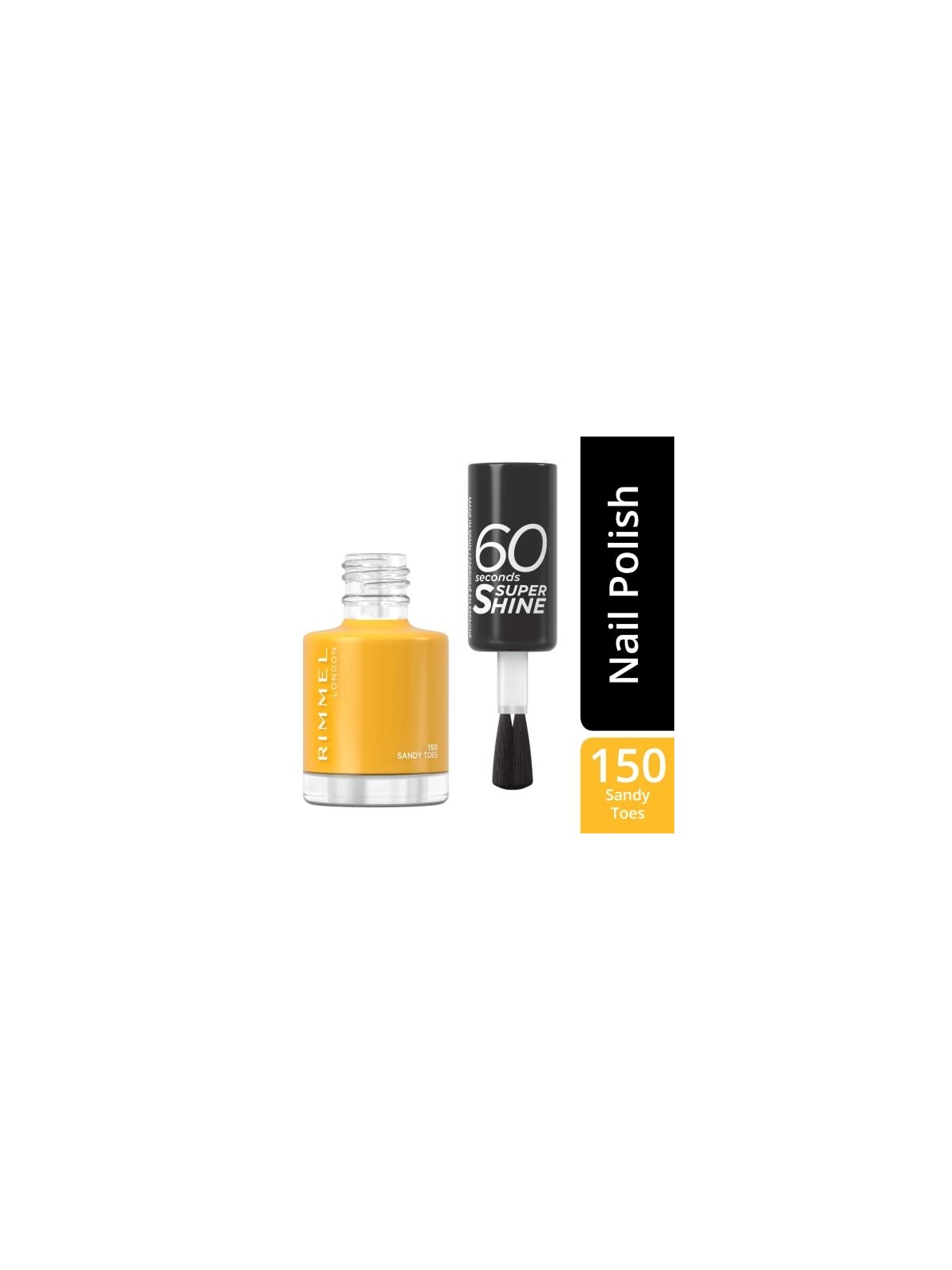 Rimmel 60 Secondi Super Shine Smalto per unghie 8 ml donna 150 Sandy Toes
