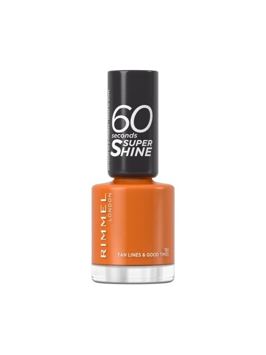Rimmel Smalto per Unghie Super Shine 60 Secondi 8 ml 151 Tan Lines Good Times donna