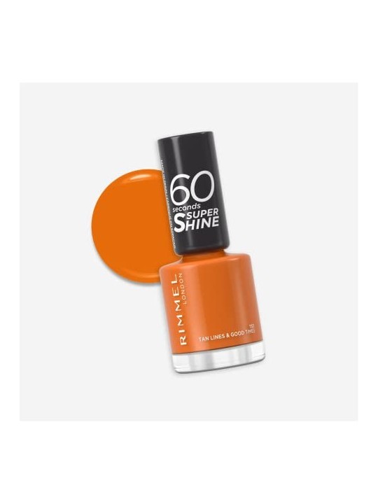 Rimmel Smalto per Unghie Super Shine 60 Secondi 8 ml 151 Tan Lines Good Times donna