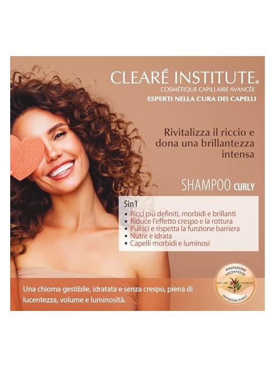 Shampoo CURLY Clearï¿½ï¿½ ricci definiti idratazione brillantezza 400ml unisex