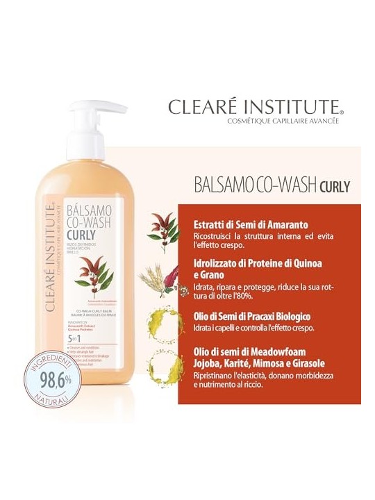 Balsamo Co-Wash Curly Clearï¿½ï¿½ Institute 300ml