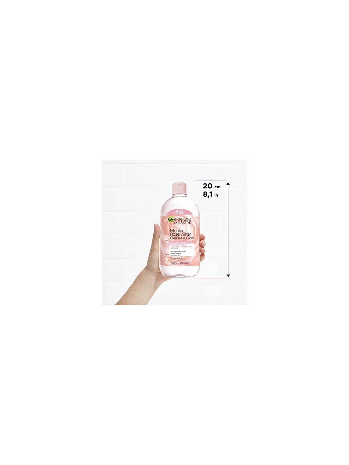 Acqua micellare con acqua di rose