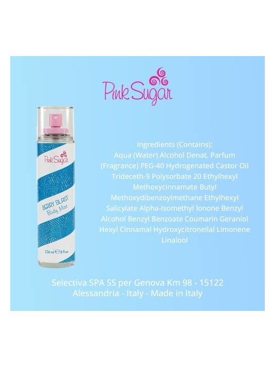 Aquolina Spray corpo Pink Sugar Berry Blast donna 236ml