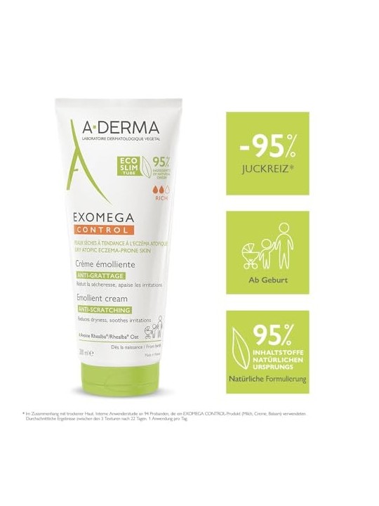 Crema Emolliente A-Derma Exomega Control 200ml