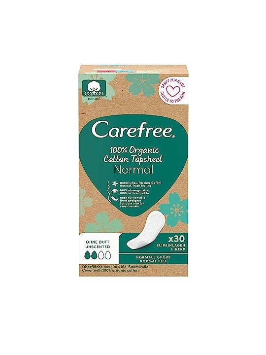 Carefree Cotone organico normale donna 30 unit