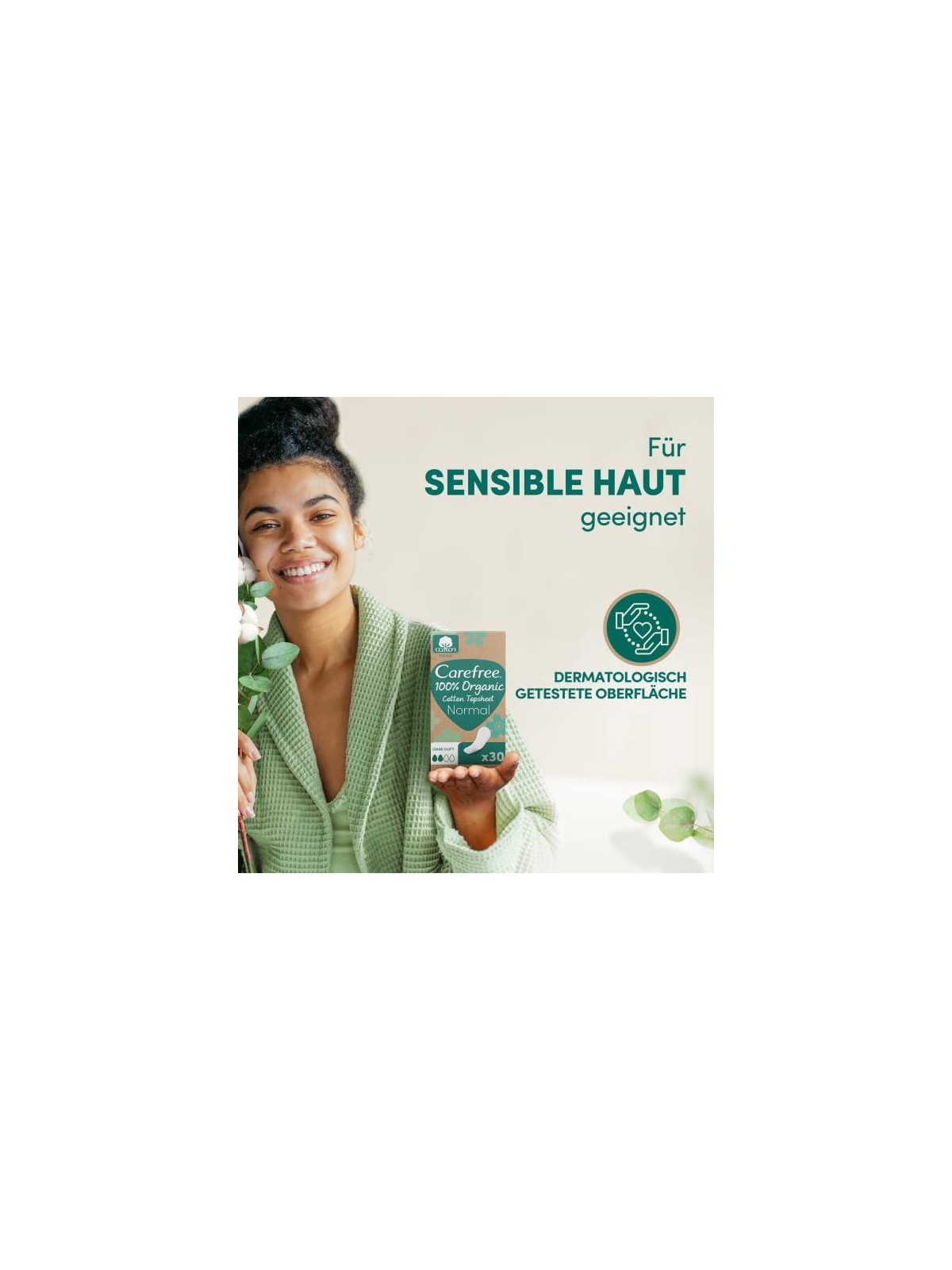 Carefree Cotone organico normale donna 30 unit
