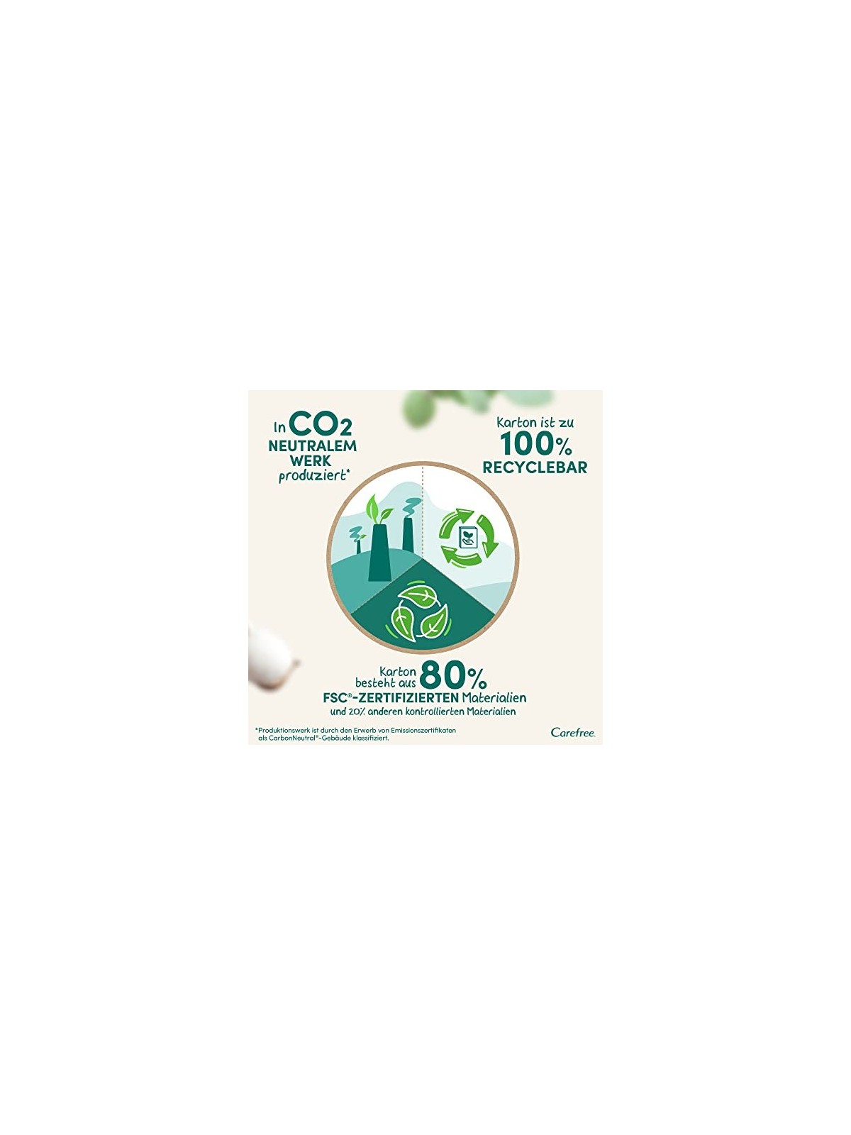 Carefree Cotone organico normale donna 30 unit