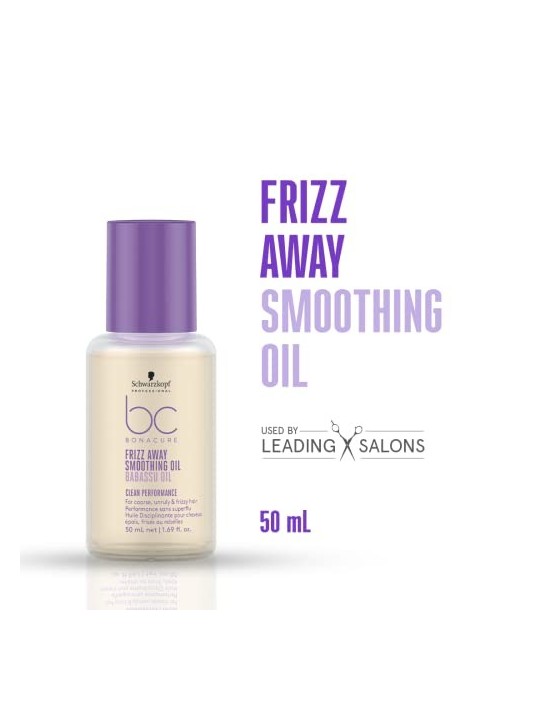 Schwarzkopf Bonacure Frizz Away Smoothing Oil 50ml For Course, Unruly & Frizzy Hair