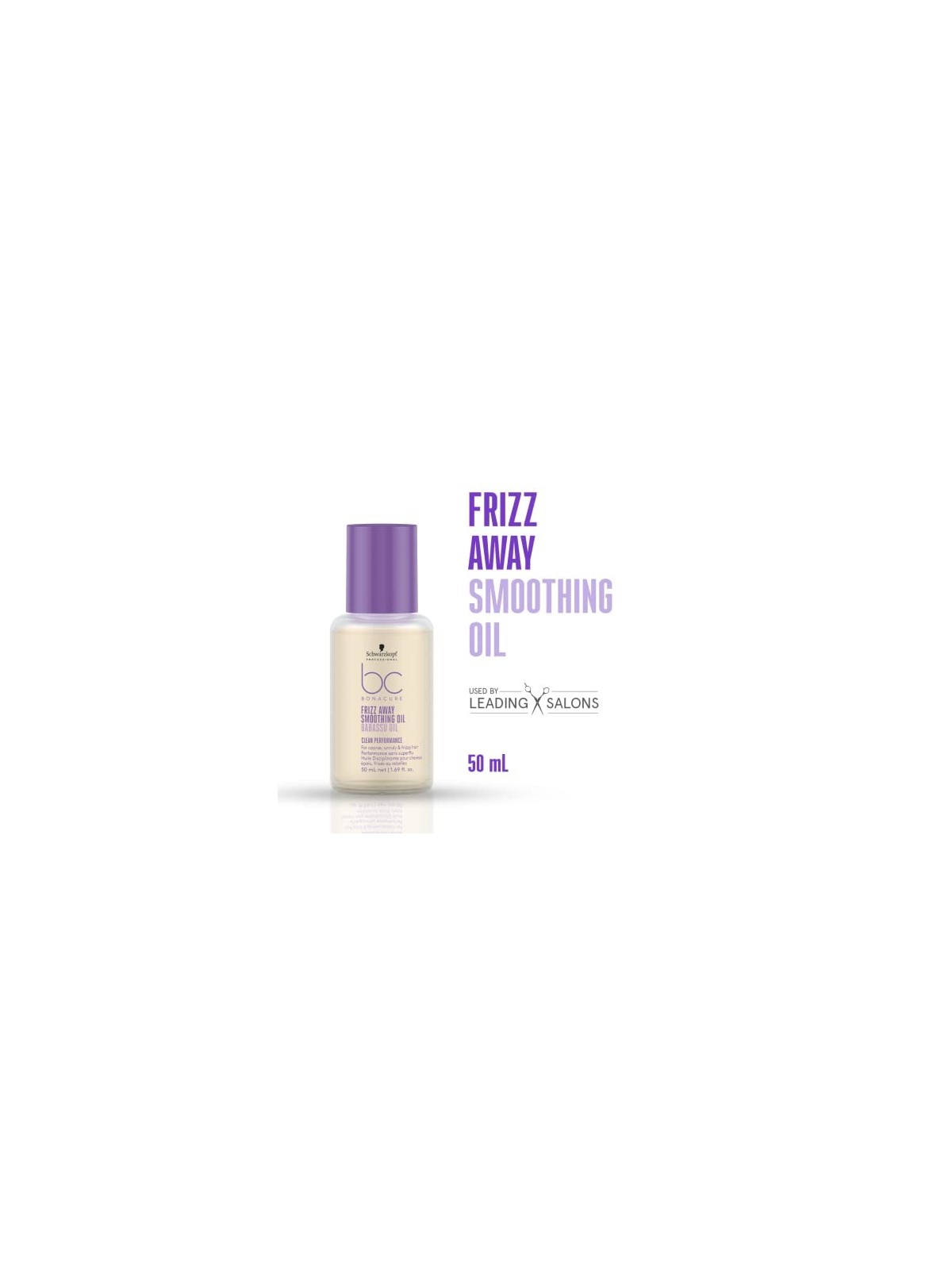 Schwarzkopf Bonacure Frizz Away Smoothing Oil 50ml For Course, Unruly & Frizzy Hair