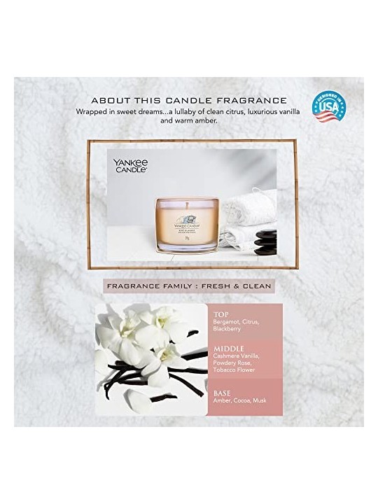 Yankee Candle Candela Votiva Soft Blanket in Vetro Unisex 370g
