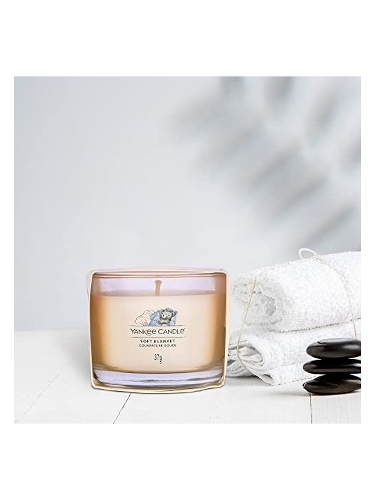 Yankee Candle Candela Votiva Soft Blanket in Vetro Unisex 370g