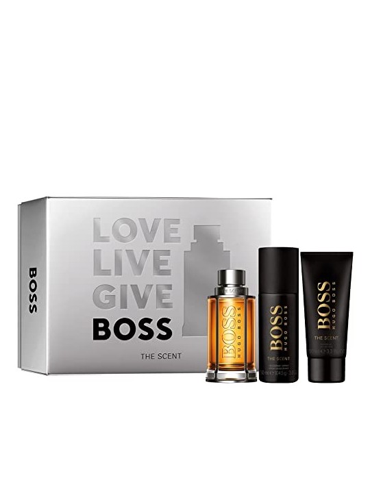 Hugo Boss The Scent Giftset 350ml eau de toilette Spray 100ml-Deo Spray 150ml-Shower Gel 100ml