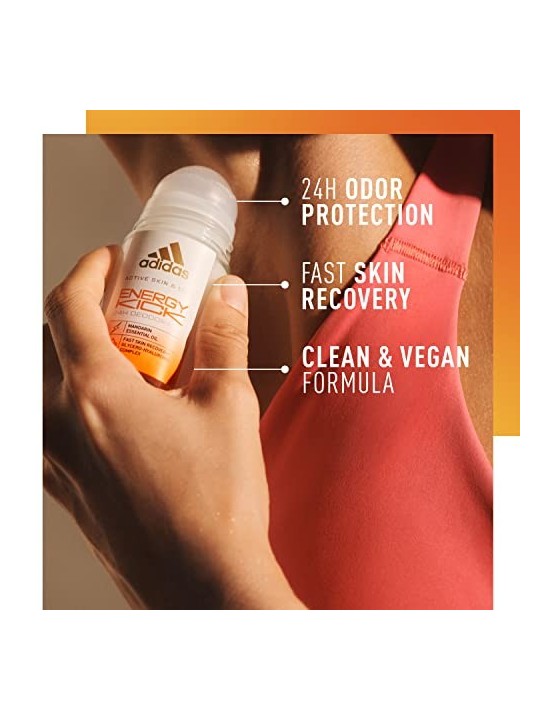 Deodorante Rollon Adidas Energy Kick per donna 50ml