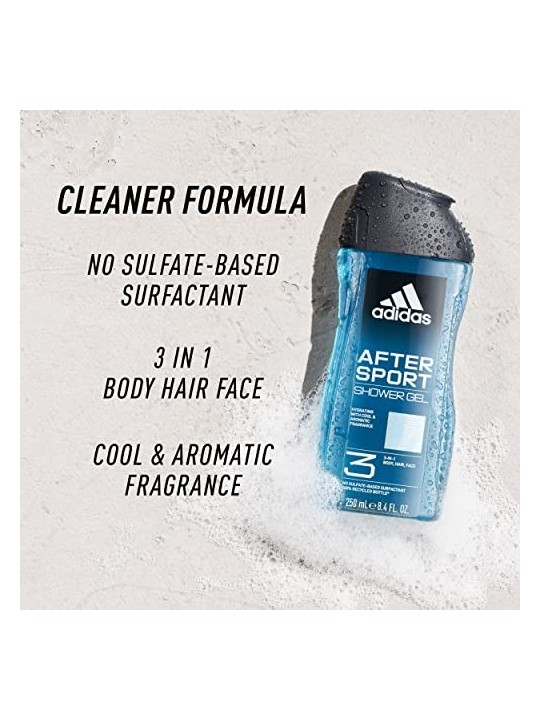 Adidas 3in1 After Sport Shower Gel 400ml
